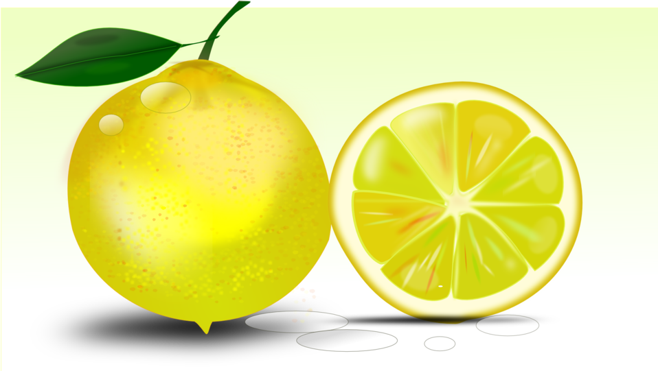 whole lemon and sliced lemon