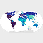 Covid map of world